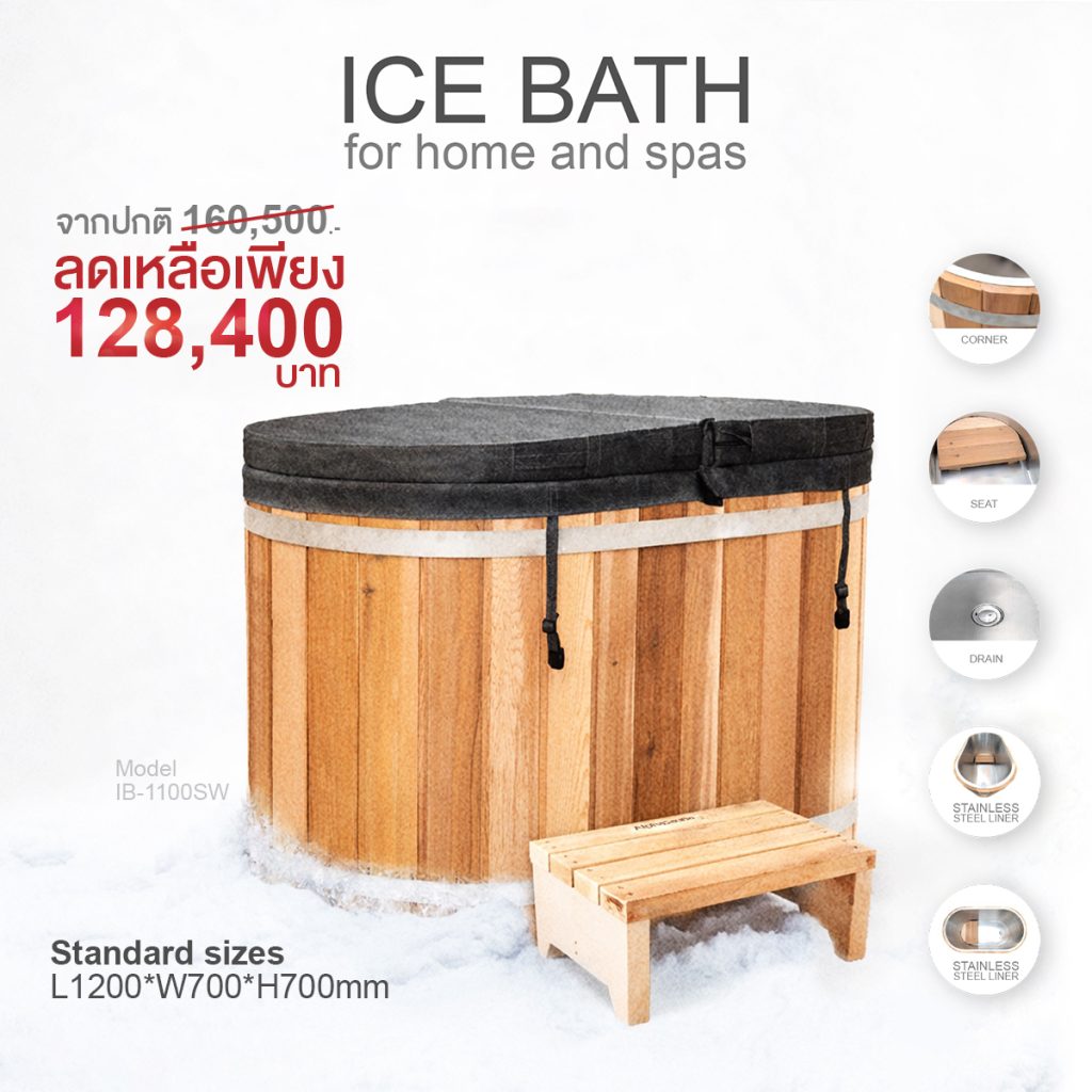 WELLNESS TECH Ice Bathtub for home and spas 300 Litres